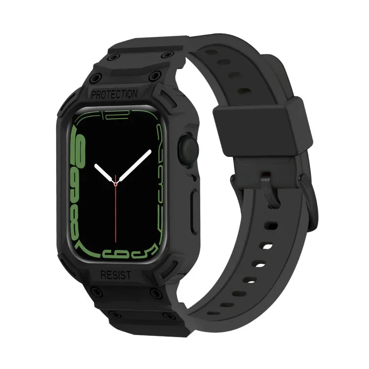一体型TPUウォッチバンド Apple Watchシリーズ用、7 41mm / 6&SE&5&4 40mm / 3&2&1 38mm、7 45mm / 6&SE&5&4 44mm / 3&2&1 42mm