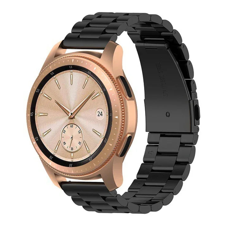 46mm 三連パール スチールウォッチストラップ、Galaxy Watch用