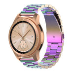 46mm 三連パール スチールウォッチストラップ、Galaxy Watch用
