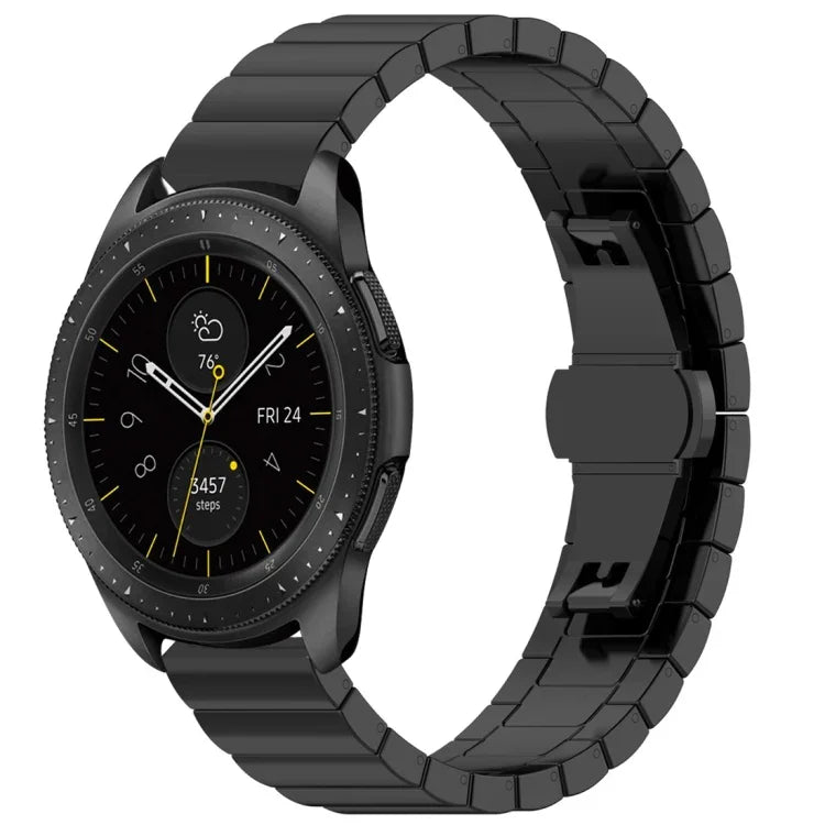 46mm バタフライバックル ステンレススチールストラップ, Galaxy Watch用