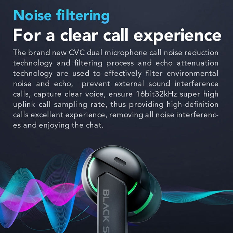 オリジナルXiaomi Black SharkノイズリダクションTrue Wireless Bluetoothイヤホン