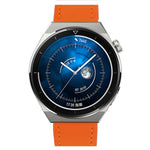 プレーン織り本革ウォッチバンド、Samsung Galaxy Watch4 20mm用、Huawei Watch GT 3 Pro 22mm用