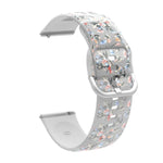 透明プリントTPUシリコンウォッチバンド、Samsung Galaxy Watch4 20mm用、Huawei Watch GT 3 Pro 22mm用