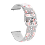 透明プリントTPUシリコンウォッチバンド、Samsung Galaxy Watch4 20mm用、Huawei Watch GT 3 Pro 22mm用