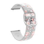 透明プリントTPUシリコンウォッチバンド、Samsung Galaxy Watch4 20mm用、Huawei Watch GT 3 Pro 22mm用