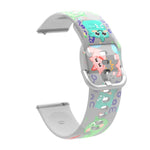 透明プリントTPUシリコンウォッチバンド、Samsung Galaxy Watch4 20mm用、Huawei Watch GT 3 Pro 22mm用