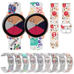 透明プリントTPUシリコンウォッチバンド、Samsung Galaxy Watch4 20mm用、Huawei Watch GT 3 Pro 22mm用