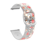 透明プリントTPUシリコンウォッチバンド、Samsung Galaxy Watch4 20mm用、Huawei Watch GT 3 Pro 22mm用