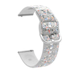 透明プリントTPUシリコンウォッチバンド、Samsung Galaxy Watch4 20mm用、Huawei Watch GT 3 Pro 22mm用