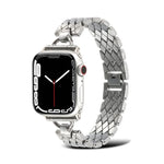 D字型ひし形メタルウォッチバンド Apple Watchシリーズ用, 7 45mm / 6&SE&5&4 44mm / 3&2&1 42mm, 7 41mm / 6&SE&5&4 40mm / 3&2&1 38mm