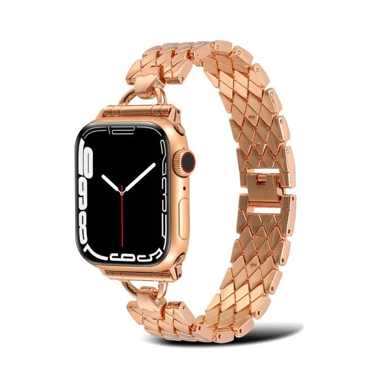 D字型ひし形メタルウォッチバンド Apple Watchシリーズ用, 7 45mm / 6&SE&5&4 44mm / 3&2&1 42mm, 7 41mm / 6&SE&5&4 40mm / 3&2&1 38mm