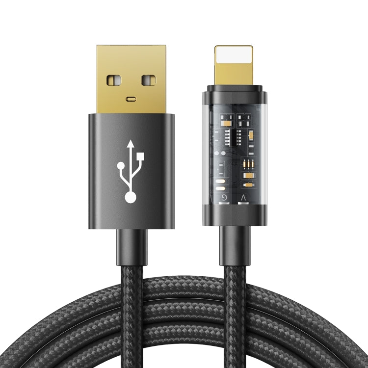 JOYROOM S-UL012A12 USB-A から 8ピン 2.4A 同期データケーブル、1.2m USB-A から 8ピン