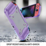 Switch OLED用ゲームハンドル ゲームパッド TPU+PC保護ケース