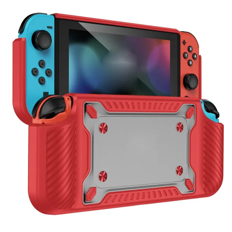 Switch OLED用ゲームハンドル ゲームパッド TPU+PC保護ケース