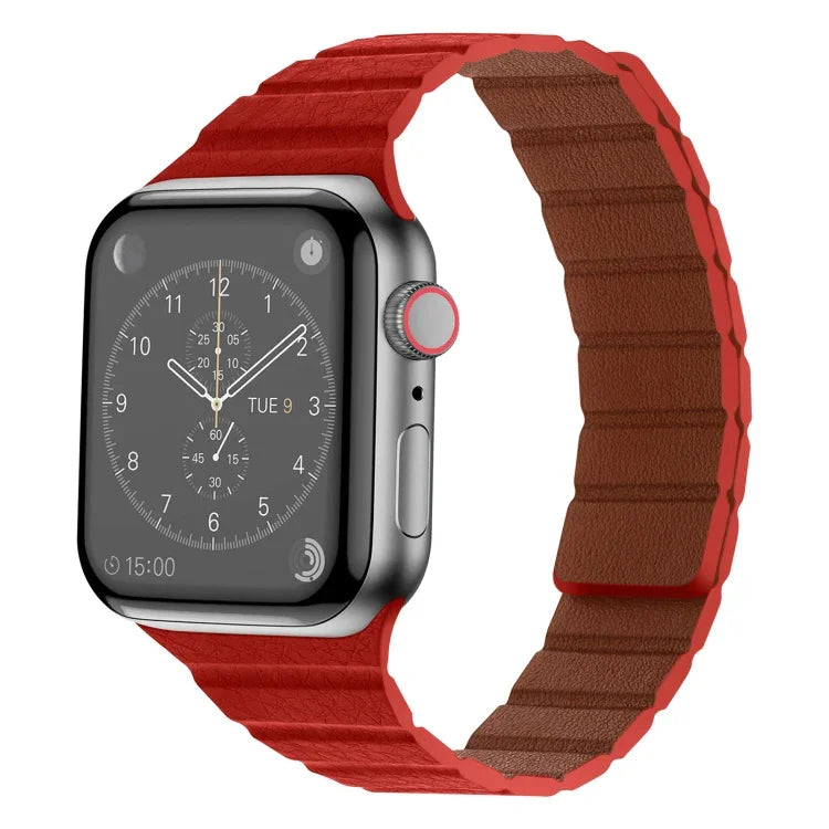 強力マグネットレザーワッチバンド Apple Watchシリーズ用, 7 41mm / 6&SE&5&4 40mm / 3&2&1 38mm, 7 45mm / 6&SE&5&4 44mm / 3&2&1 42mm