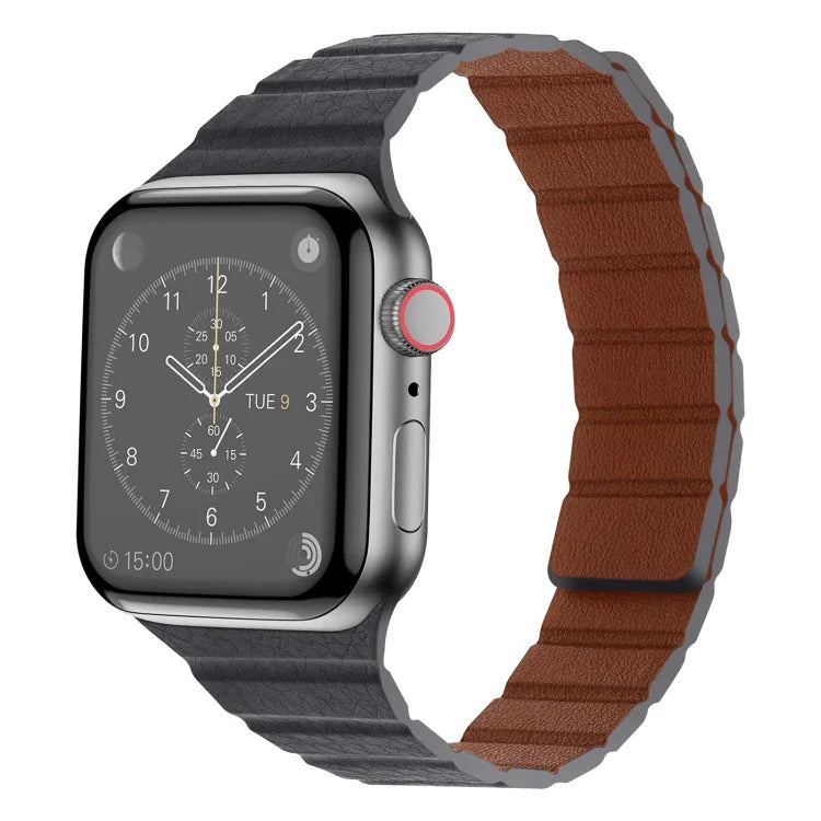 強力マグネットレザーワッチバンド Apple Watchシリーズ用, 7 41mm / 6&SE&5&4 40mm / 3&2&1 38mm, 7 45mm / 6&SE&5&4 44mm / 3&2&1 42mm