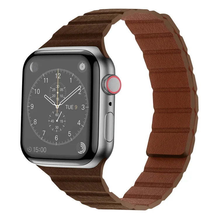 強力マグネットレザーワッチバンド Apple Watchシリーズ用, 7 41mm / 6&SE&5&4 40mm / 3&2&1 38mm, 7 45mm / 6&SE&5&4 44mm / 3&2&1 42mm