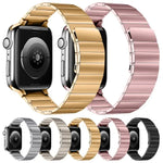 マグネットスチールウォッチバンド Apple Watchシリーズ用, 7 41mm / 6&SE&5&4 40mm / 3&2&1 38mm, 7 45mm / 6&SE&5&4 44mm / 3&2&1 42mm