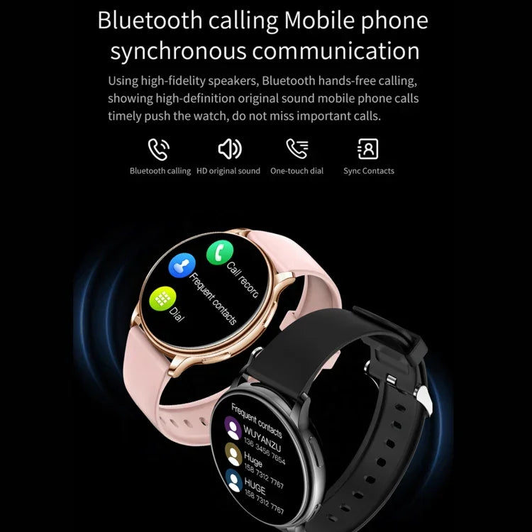 Y33 1.32インチ TFT カラー画面スマートウォッチ、Bluetooth通話／血圧測定対応
