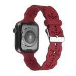スノーフレークシリコンウォッチバンド Apple Watchシリーズ用, 7 41mm / 6&SE&5&4 40mm / 3&2&1 38mm, 7 45mm / 6&SE&5&4 44mm / 3&2&1 42mm