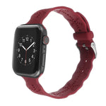 スノーフレークシリコンウォッチバンド Apple Watchシリーズ用, 7 41mm / 6&SE&5&4 40mm / 3&2&1 38mm, 7 45mm / 6&SE&5&4 44mm / 3&2&1 42mm