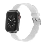 スノーフレークシリコンウォッチバンド Apple Watchシリーズ用, 7 41mm / 6&SE&5&4 40mm / 3&2&1 38mm, 7 45mm / 6&SE&5&4 44mm / 3&2&1 42mm