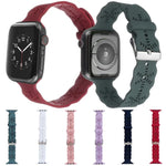 スノーフレークシリコンウォッチバンド Apple Watchシリーズ用, 7 41mm / 6&SE&5&4 40mm / 3&2&1 38mm, 7 45mm / 6&SE&5&4 44mm / 3&2&1 42mm