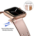 ダブルバックルレザーワッチバンド Apple Watchシリーズ用, 7 41mm / 6&SE&5&4 40mm / 3&2&1 38mm, 7 45mm / 6&SE&5&4 44mm / 3&2&1 42mm