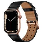 ダブルバックルレザーワッチバンド Apple Watchシリーズ用, 7 41mm / 6&SE&5&4 40mm / 3&2&1 38mm, 7 45mm / 6&SE&5&4 44mm / 3&2&1 42mm