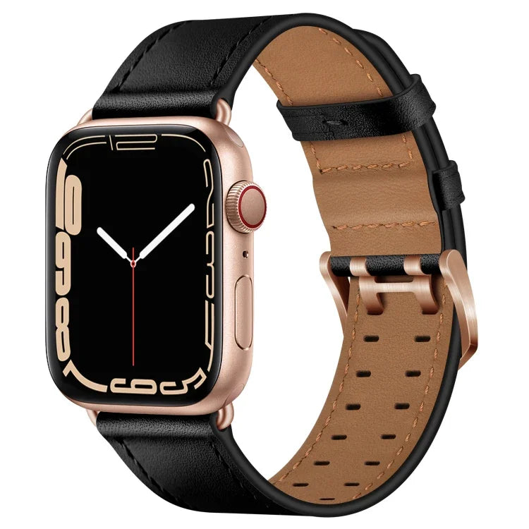 ダブルバックルレザーワッチバンド Apple Watchシリーズ用, 7 41mm / 6&SE&5&4 40mm / 3&2&1 38mm, 7 45mm / 6&SE&5&4 44mm / 3&2&1 42mm