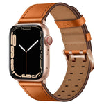 ダブルバックルレザーワッチバンド Apple Watchシリーズ用, 7 41mm / 6&SE&5&4 40mm / 3&2&1 38mm, 7 45mm / 6&SE&5&4 44mm / 3&2&1 42mm