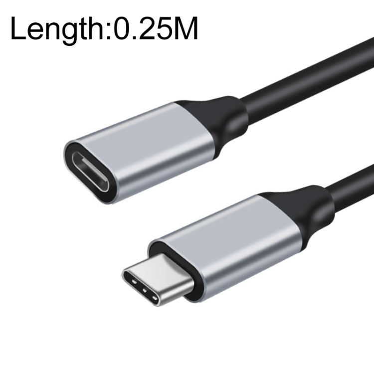 10Gbps USB-C / Type-C オス-メス充電データ転送延長ケーブル、25cm、50cm、1m、2m