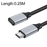 10Gbps USB-C / Type-C オス-メス充電データ転送延長ケーブル、25cm、50cm、1m、2m