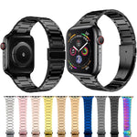 スモールウエストステンレススチールウォッチバンド Apple Watchシリーズ用, 7 41mm / 6&SE&5&4 40mm / 3&2&1 38mm, 7 45mm / 6&SE&5&4 44mm / 3&2&1 42mm