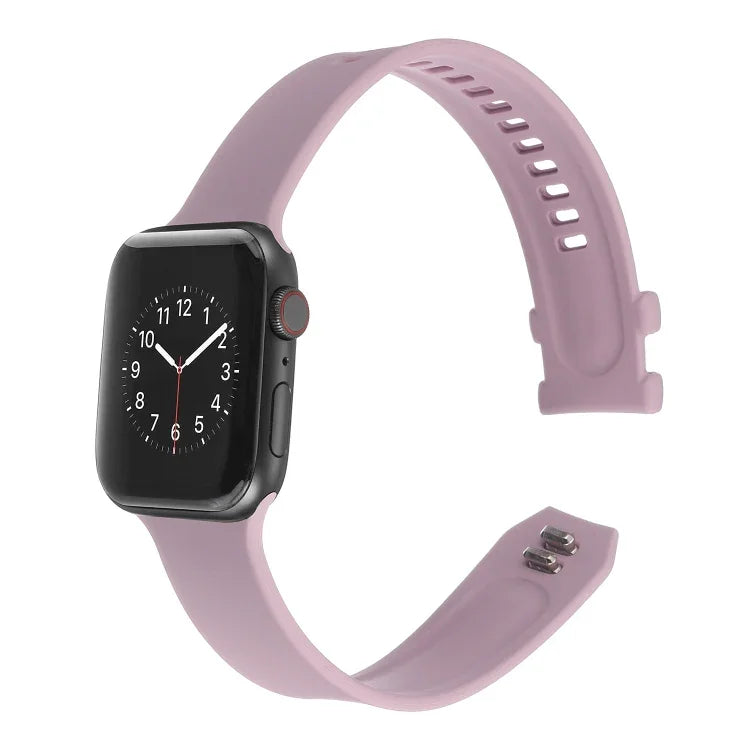 スクエアバックルシリコンウォッチバンド Apple Watchシリーズ用, 7 41mm / 6&SE&5&4 40mm / 3&2&1 38mm, 7 45mm / 6&SE&5&4 44mm / 3&2&1 42mm
