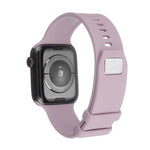 スクエアバックルシリコンウォッチバンド Apple Watchシリーズ用, 7 41mm / 6&SE&5&4 40mm / 3&2&1 38mm, 7 45mm / 6&SE&5&4 44mm / 3&2&1 42mm