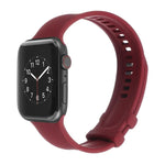 スクエアバックルシリコンウォッチバンド Apple Watchシリーズ用, 7 41mm / 6&SE&5&4 40mm / 3&2&1 38mm, 7 45mm / 6&SE&5&4 44mm / 3&2&1 42mm