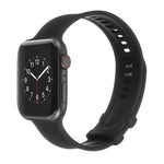 スクエアバックルシリコンウォッチバンド Apple Watchシリーズ用, 7 41mm / 6&SE&5&4 40mm / 3&2&1 38mm, 7 45mm / 6&SE&5&4 44mm / 3&2&1 42mm