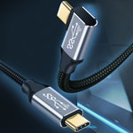 10Gbps USB-C / Type-C オスストレート-オスL字型充電データ転送ケーブル、50cm、1m、1.5m、2m、3m