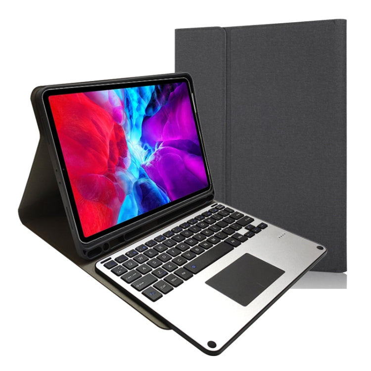 RK11L アルミ合金 タッチ Bluetoothキーボード 横開き レザーケース iPad Pro 11 2020 / 2018用 ホルダー＆ペンスロット付き