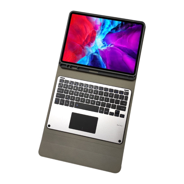 RK11L アルミ合金 タッチ Bluetoothキーボード 横開き レザーケース iPad Pro 11 2020 / 2018用 ホルダー＆ペンスロット付き