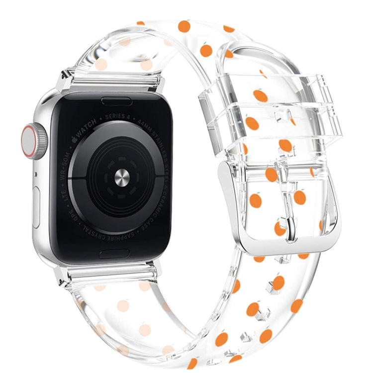 スクエアバックル透明ウォッチバンド Apple Watchシリーズ用 7 41mm / 6&SE&5&4 40mm / 3&2&1 38mm、7 45mm / 6&SE&5&4 44mm / 3&2&1 42mm