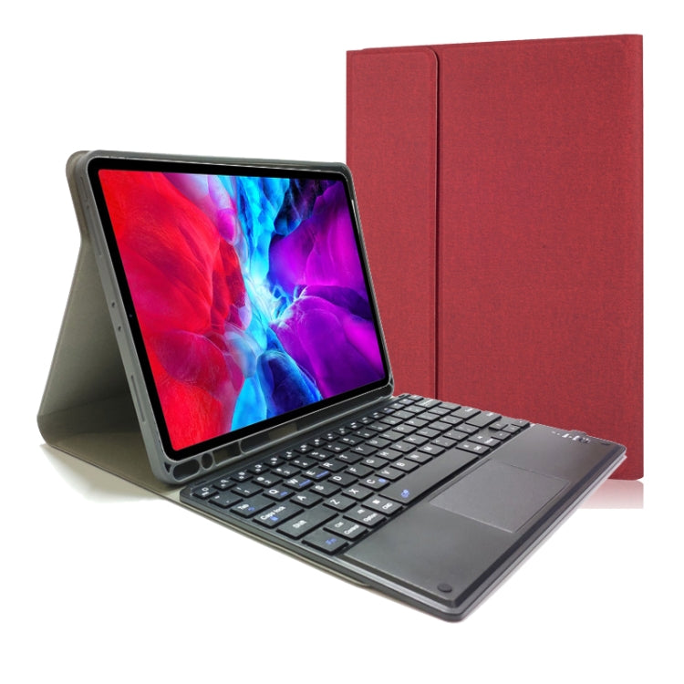 着脱式 タッチ Bluetoothキーボード TPU 横開き レザーケース iPad Pro 11 2020 / 2018用 ホルダー＆ペンスロット付き, RK11C
