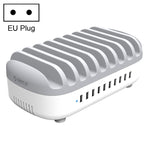 ORICO DUK-10P-DX 120W 5V 2.4A 10ポート USB充電ステーション、AUプラグ、EUプラグ、USプラグ、UKプラグ