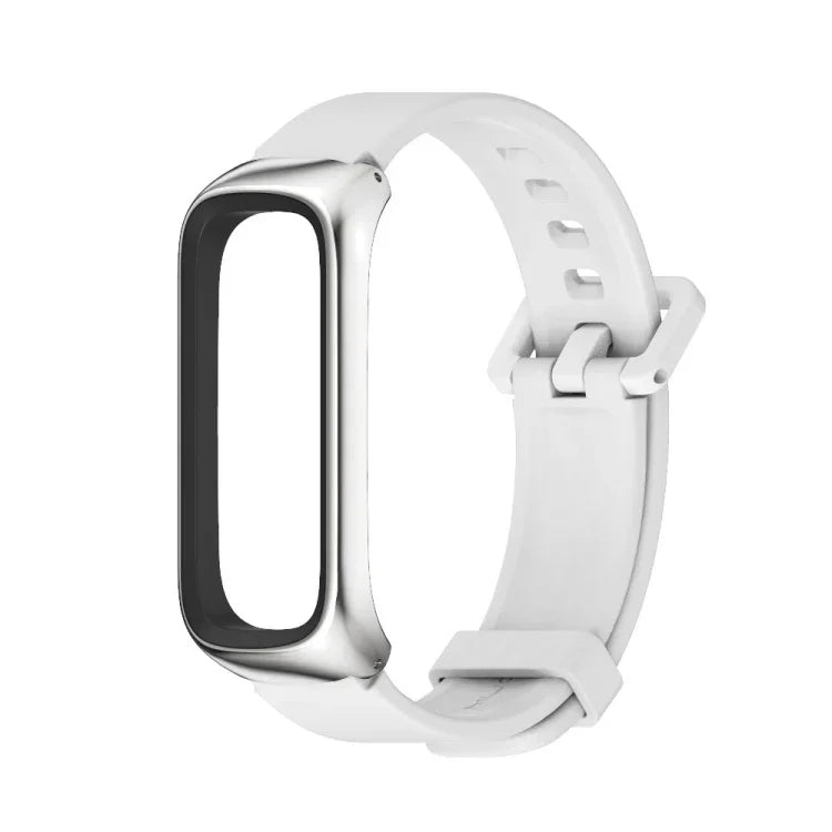 MIJOBS メタルケース シリコンウォッチバンド、Samsung Galaxy Fit 2用