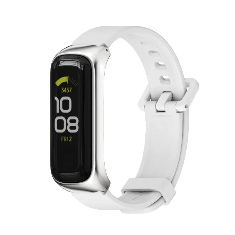 MIJOBS メタルケース シリコンウォッチバンド、Samsung Galaxy Fit 2用