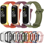 MIJOBS メタルケース シリコンウォッチバンド、Samsung Galaxy Fit 2用