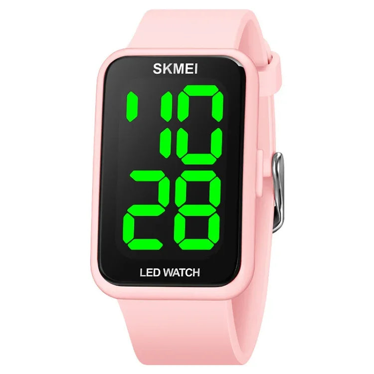 SKMEI 1873 PUストラップ 防水LED電子時計
