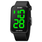 SKMEI 1873 PUストラップ 防水LED電子時計