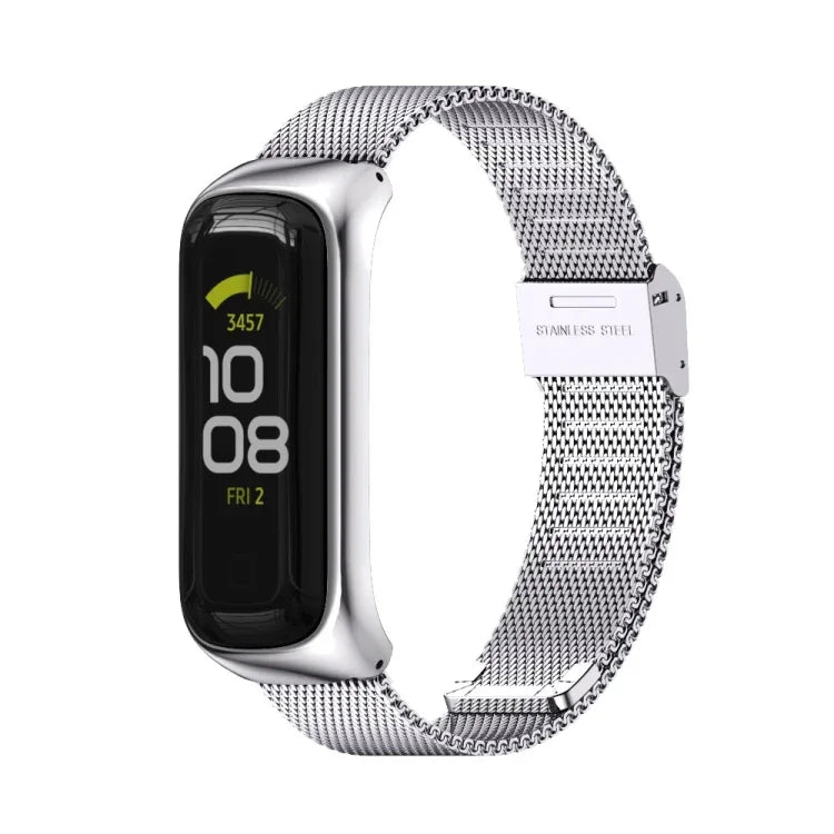MIJOBS ミラノバックル ステンレススチールウォッチバンド、Samsung Galaxy Fit 2用